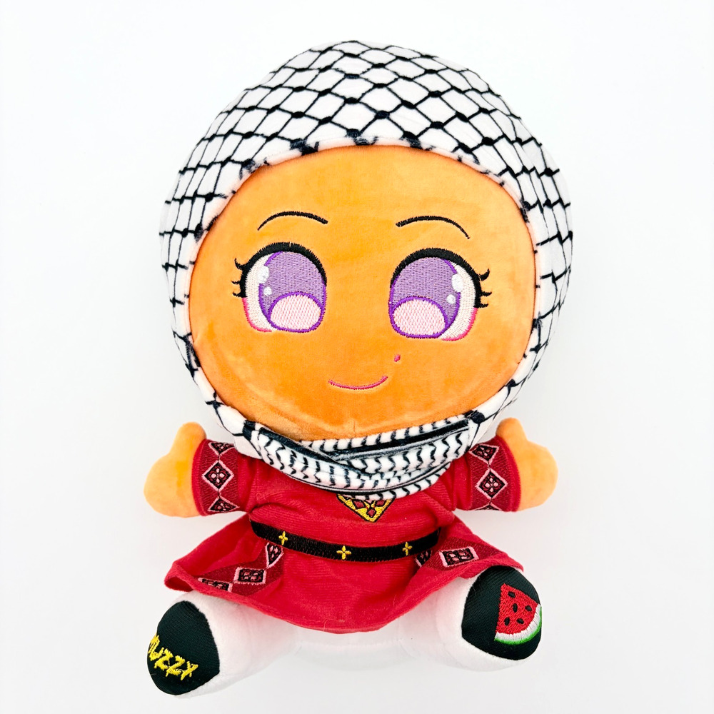 Palestinian Doll Muzzy Mina Plush Keffiyeh Hijab Tatreez Dress Palestine Toy